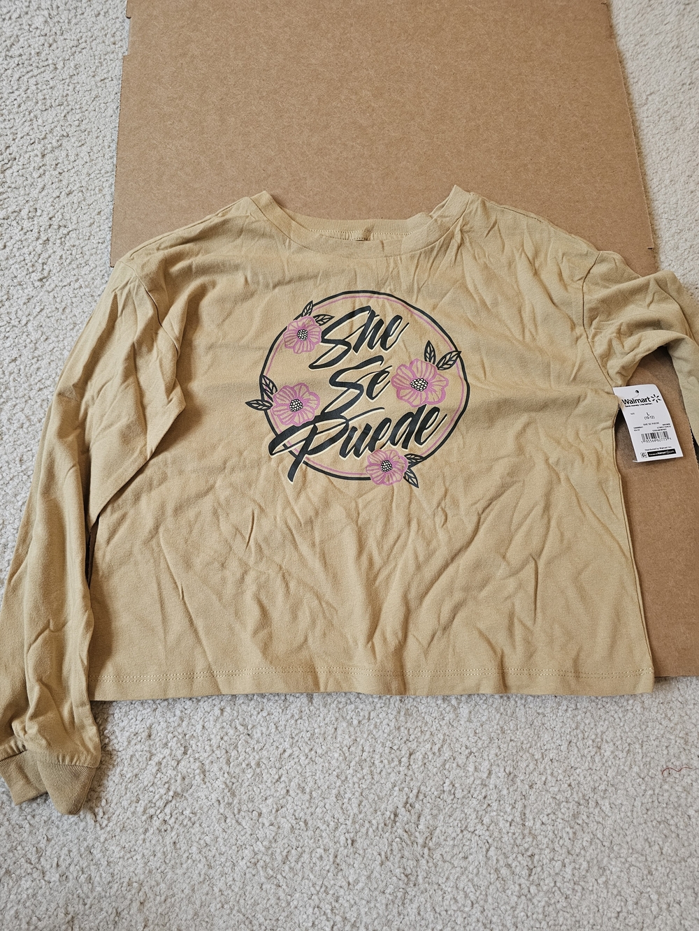 Kids Long Sleeves "She Se Puede" Size L (10-12)